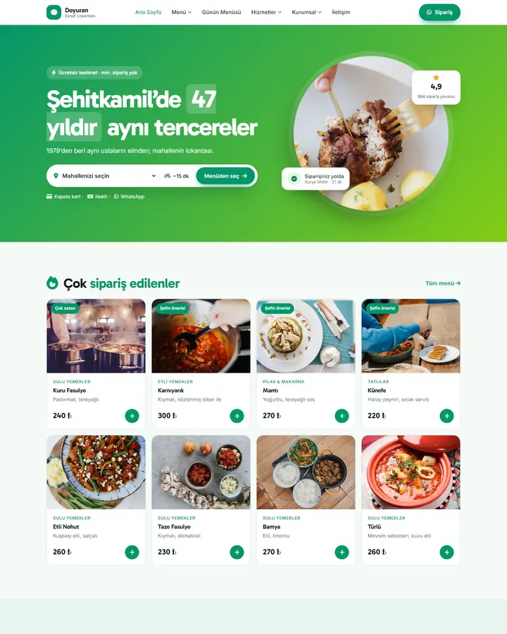 Tema 26 – Paket Servis tasarım önizlemesi