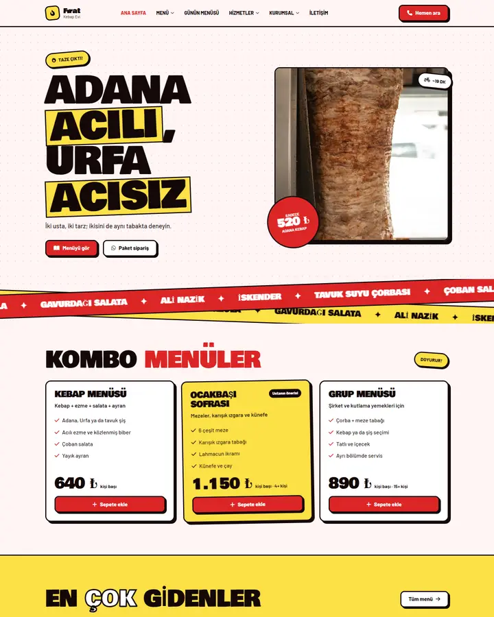 Tema 30 – Sokak Lezzeti tasarım önizlemesi