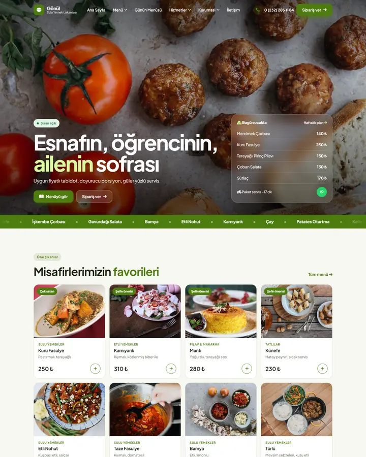 Tema 31 – Sofra tasarım önizlemesi
