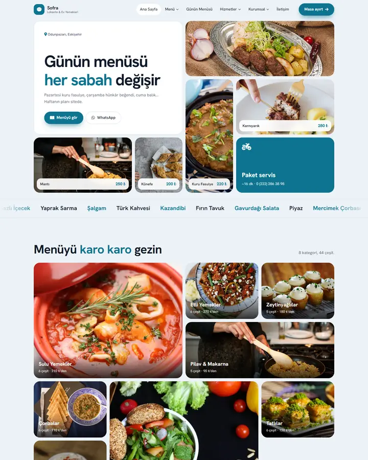 Tema 35 – Mozaik tasarım önizlemesi