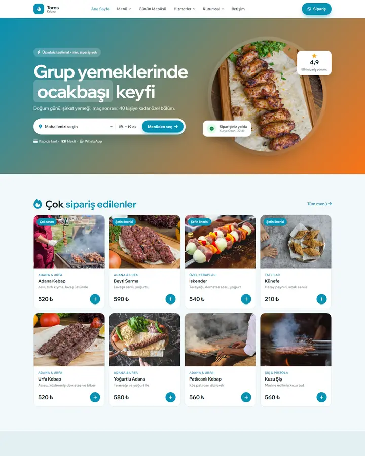Tema 46 – Paket Servis tasarım önizlemesi