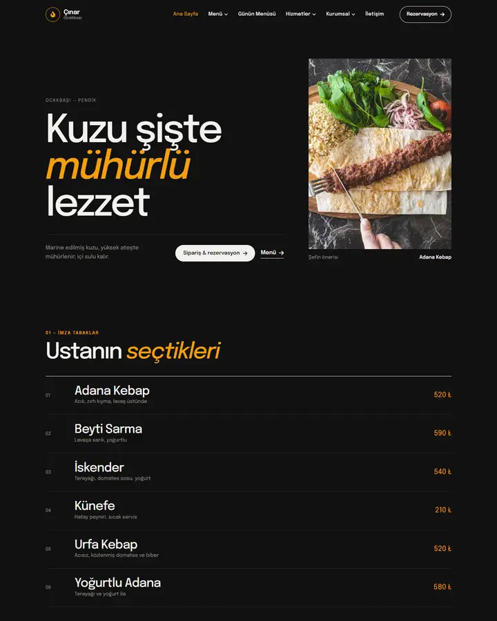 Tema 49 – Şef tasarım önizlemesi